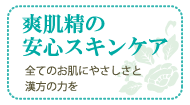 爽肌精の安心スキンケア