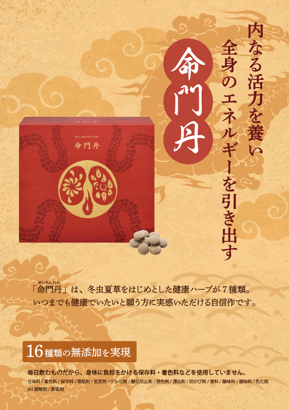 命門丹チラシ表