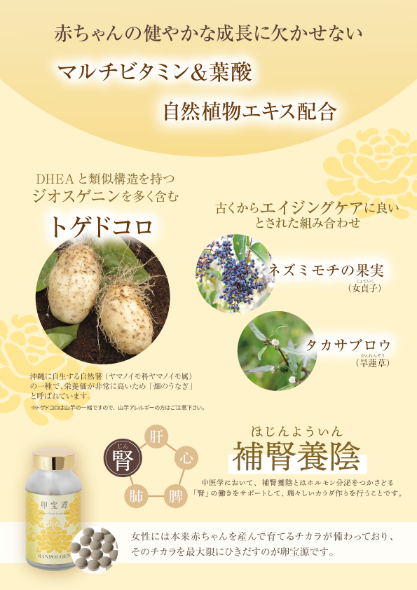 卵宝源マタニティフード裏